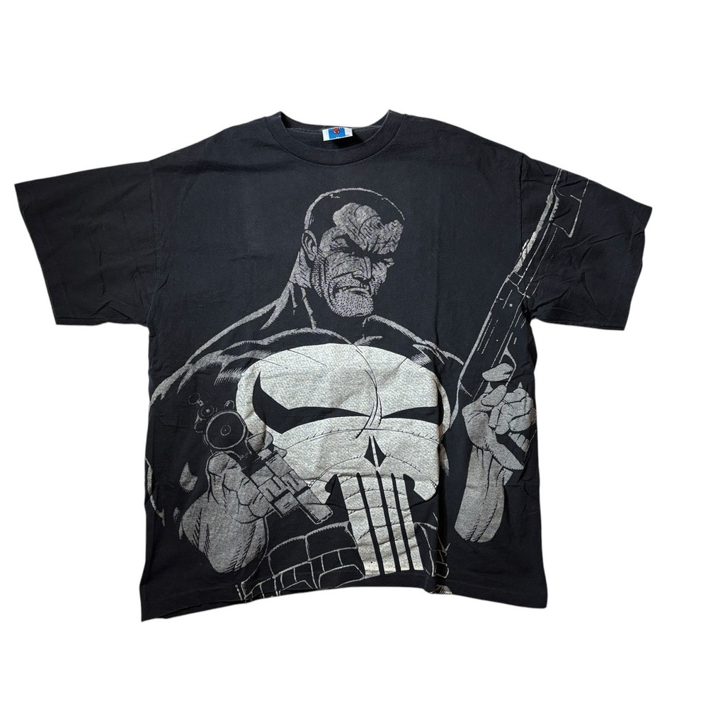 1992 Marvel The Punisher Glow In The‎ Dark Tee XL